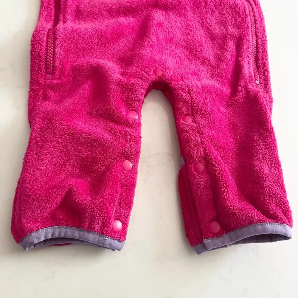 The North Face Infant Girls Pink Sherpa Fleece Bunting Snowsuit 3-6M